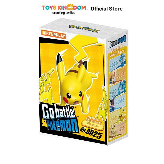 Ada Stok Toys Kingdom Keepplay Go Battle Pokemon Minifigure Pikachu Vol 1 Model Kit - Kuning