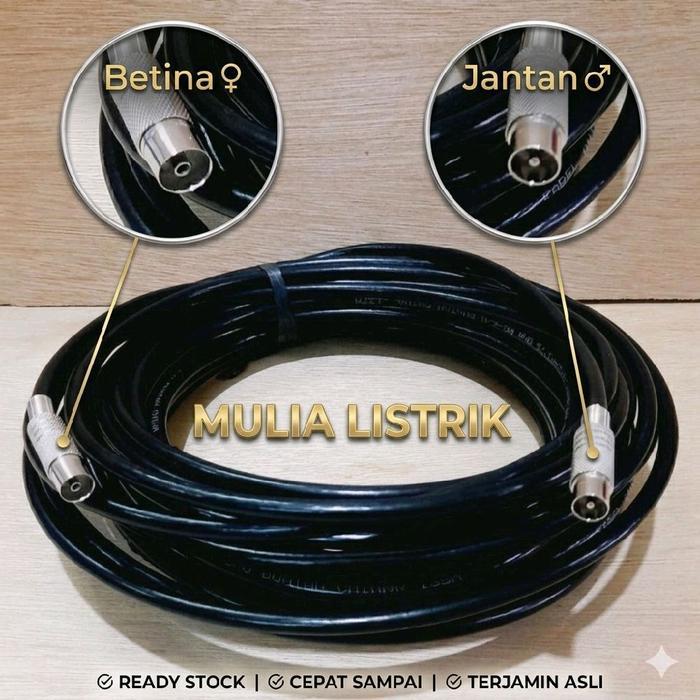 Sambungan kabel antena jadi sambungan panjang kabel antena