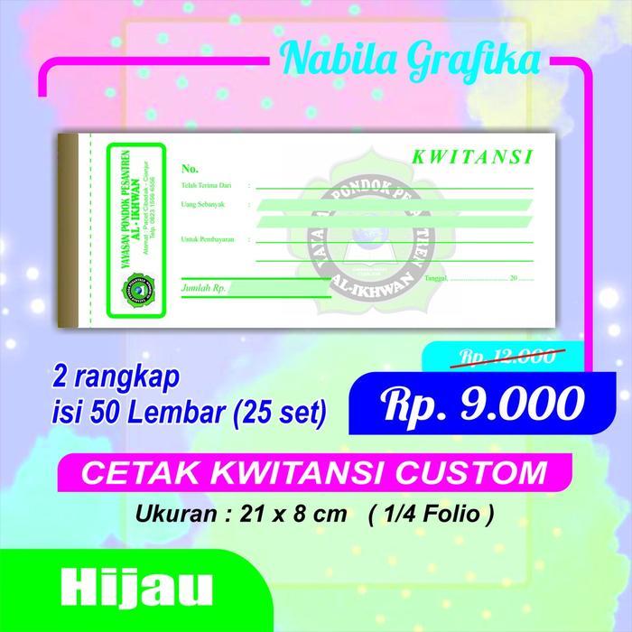 Cetak Kwitansi Custom 2 Ply Free Desain Stationery Kertas Buku Paper