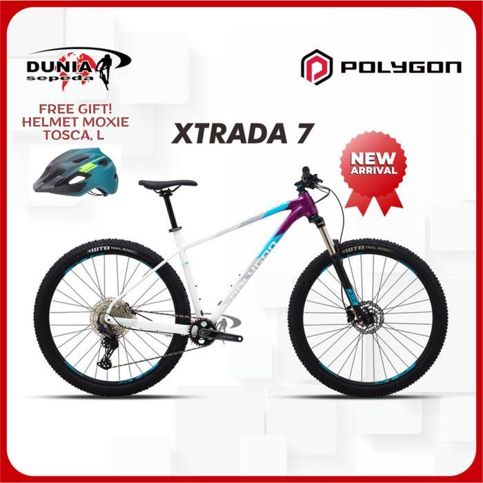 Sepeda Polygon Xtrada 7 2022 Purple White