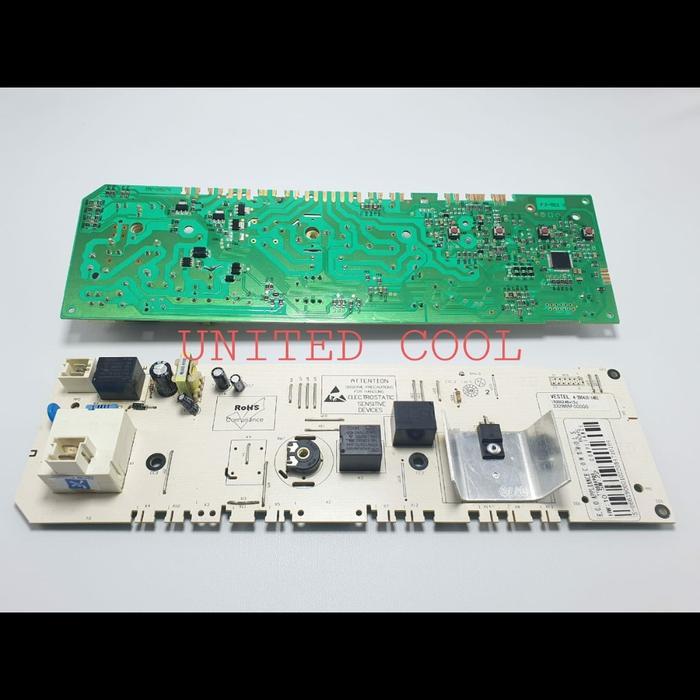 Ready Stok PS MODUL PCB MESIN CUCI SHARP FRONT LOADING ES-FL 1070S 4 TOMBOL PMC-121