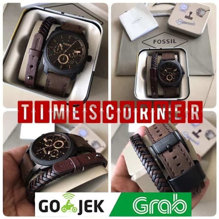 FS4656 Chronograph Brown Leather Strap + bracelet original