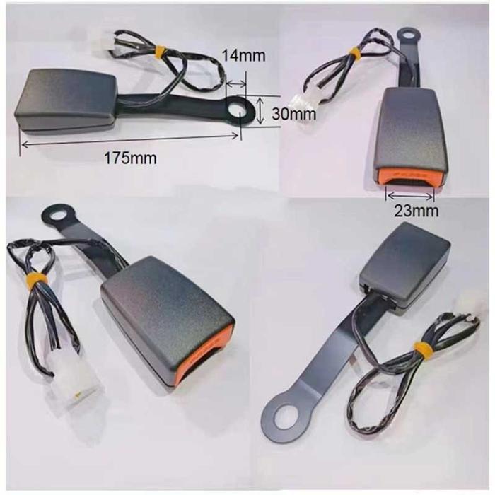 Safety Belt Lock / 173mm Universal /Colokan Lock Safety Seat Belt Stik Skop Kunci Safety Belt