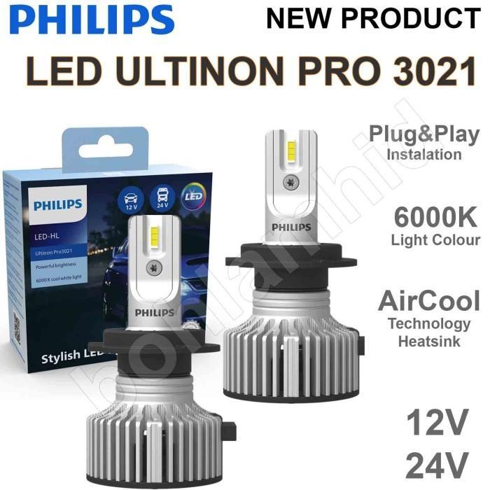 Lampu Mobil Led H11 H16 Foglamp Philips Ultinon Pro3021