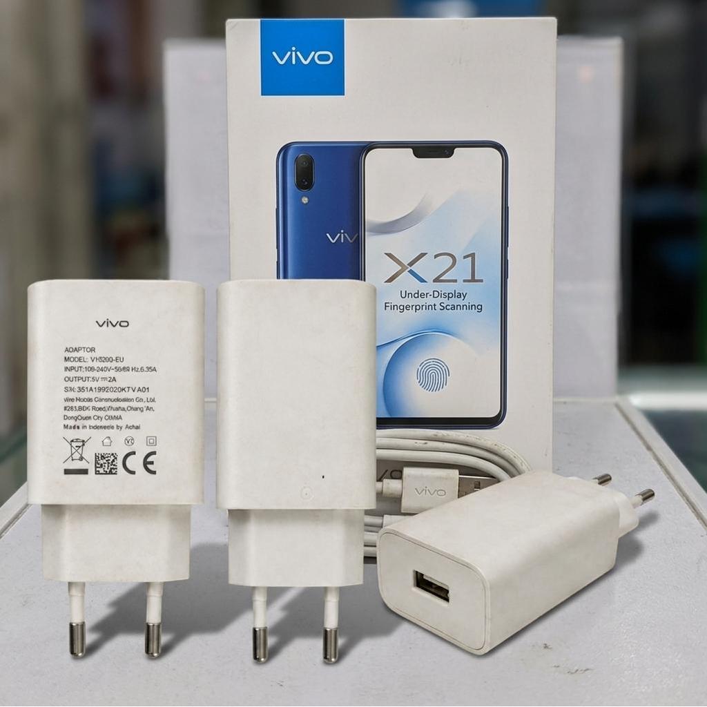 Adaptor Charger Vivo V1020D-EU Bekas Original Charger 2A Untuk Vivo X21
