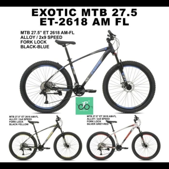 Sepeda MTB 27.5" Exotic 2618 AM FL (2x9speed) ET 2618 AM FL