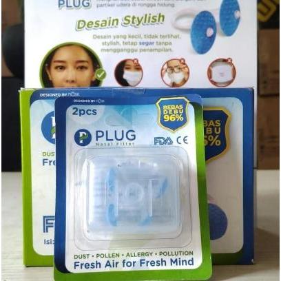 Ada Stok Masker PLUG/plug nasal Filter/Masker Hidung Bebas Polusi isi 2