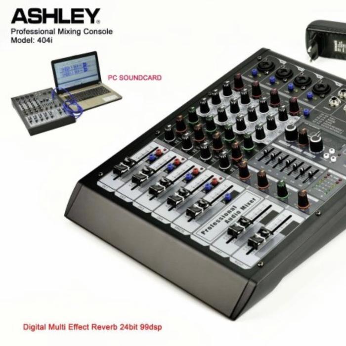 Mixer Audio Ashley 404I Original 4 Chennel Equalizer Monitor Amplifier