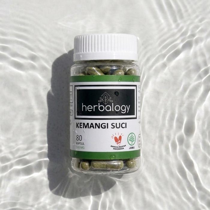 Herbalogy Kemangi Suci - 80 Kapsul (Hipertensi, Insomnia, Calming, Bipolar, Ocd) Obat Herbal, Jamu