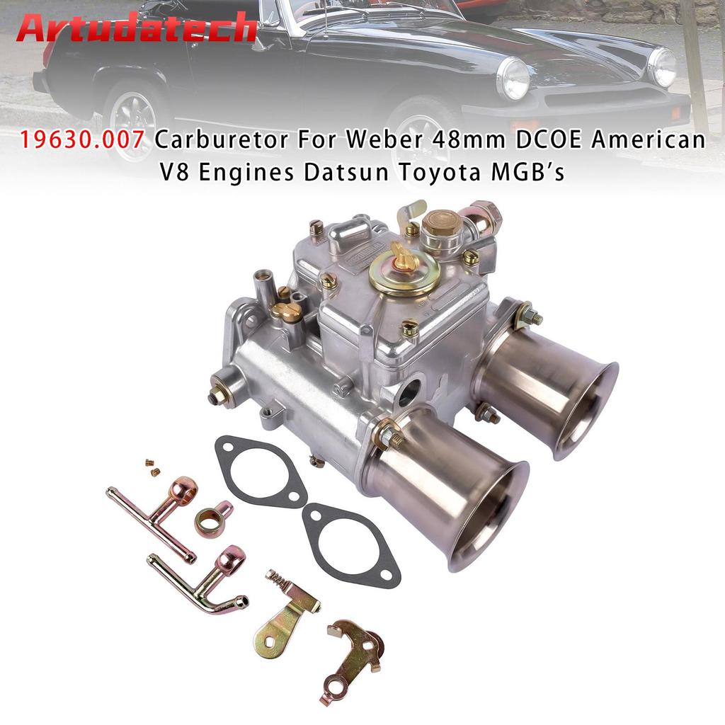ARTUDATECH 19630.007 CARBURETOR FOR WEBER 48MM DCOE AMERICAN V8 ENGINES DATSUN TOYOTA