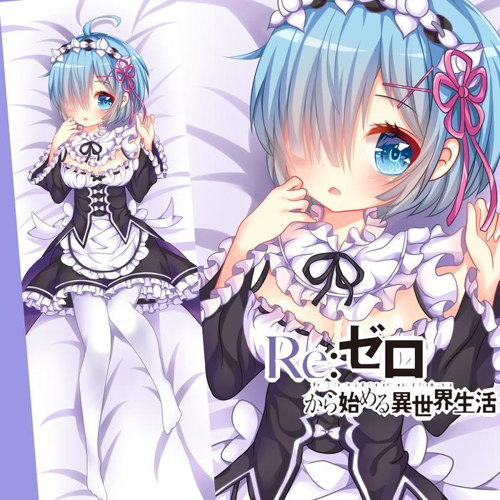 Sarung Bantal Lembut Dan Nyaman Bantal Anime Dakimakura Re:Zero Rem / Sarung Bantal 1 Sisi Sarung