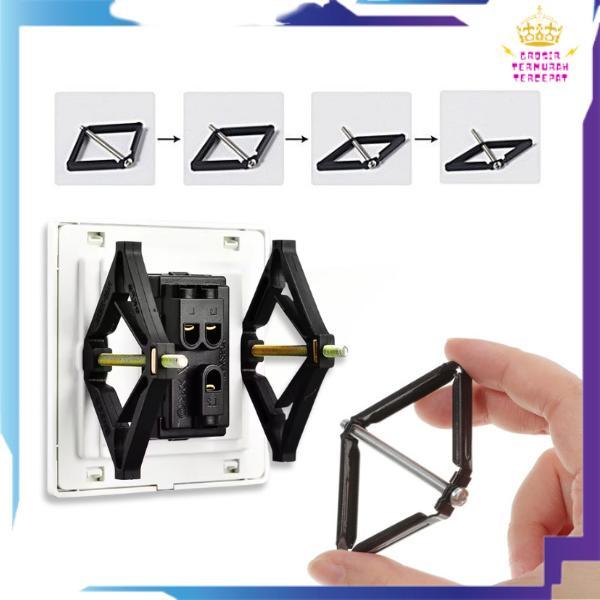 SALE GTT 2Pcs Kotak Perbaikan Sekrup Steker Tempel Switch Soket Tanpa Inbow