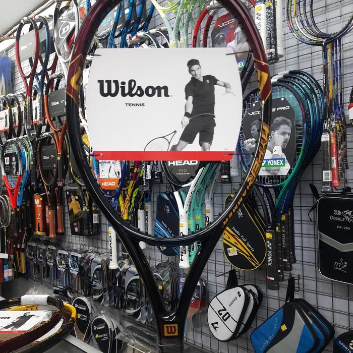 RAKET TENIS WILSON HYPER HAMMER 2.3 GRAY/GOLD - HYPER CARBON -ORIGINAL - BLACK BURGUNDY