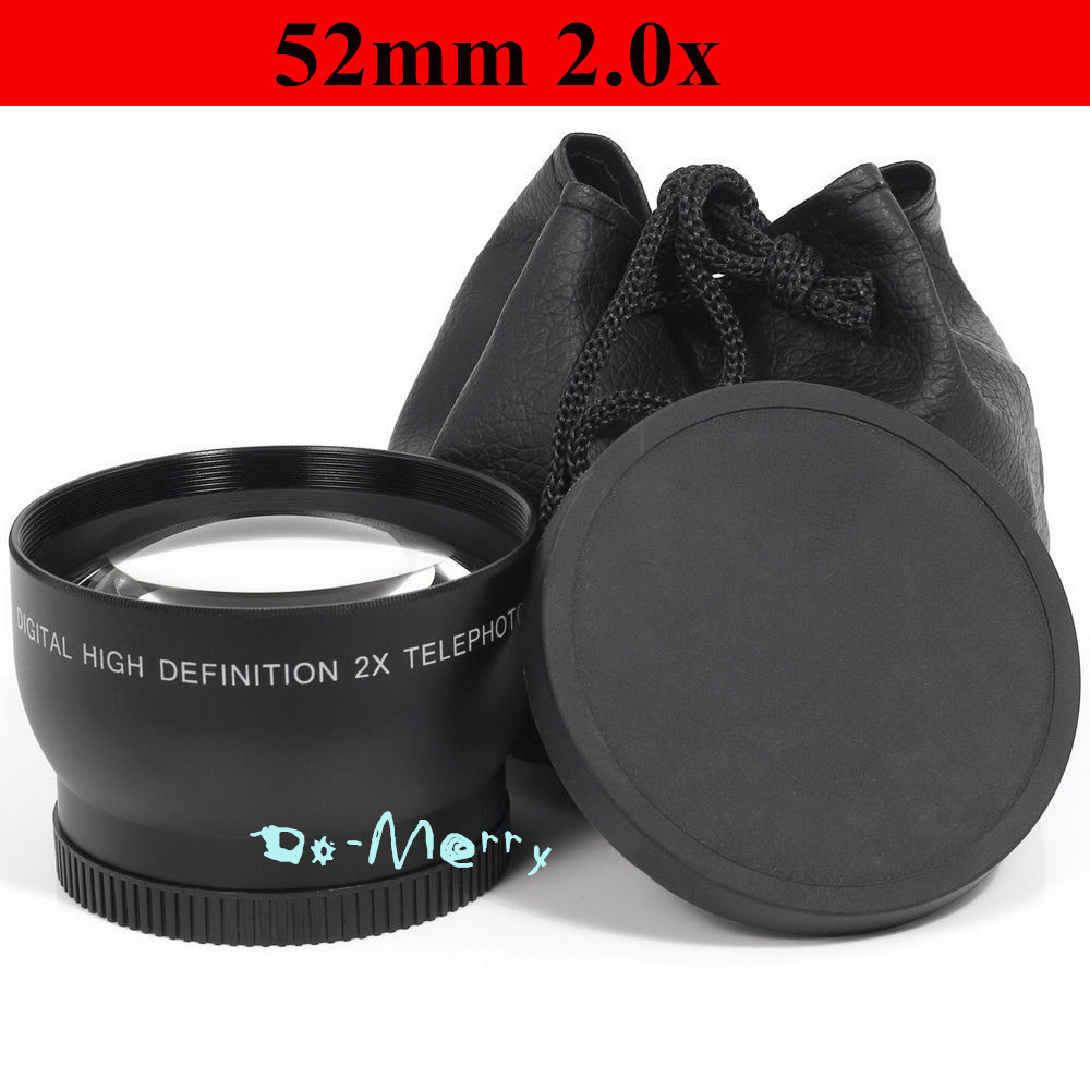 52mm 2.0x 2X TELE Telephoto Converter LENS lente for Nikon D7000 D3100 D5100 D5200 D900 D3100 D3000 