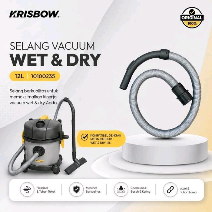 100% ORIGINAL SELANG VACUUM CLEANER WET & DRY 12L KRISBOW / SELANG VACUUM KRISBOW / HOSE VACUUM