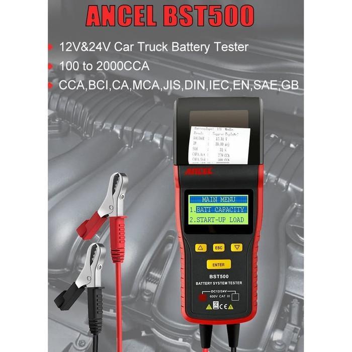 Ancel BST500 Battery Tester 12V 24V