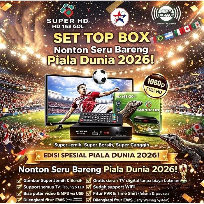 Stb Receiver Super Hd 168 Gol Komodo