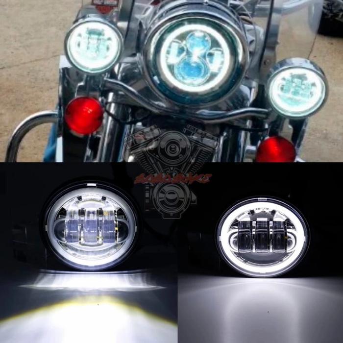 daymaker 4.5 inch ring DRL chrome harley daymaker 4.5 motor custom