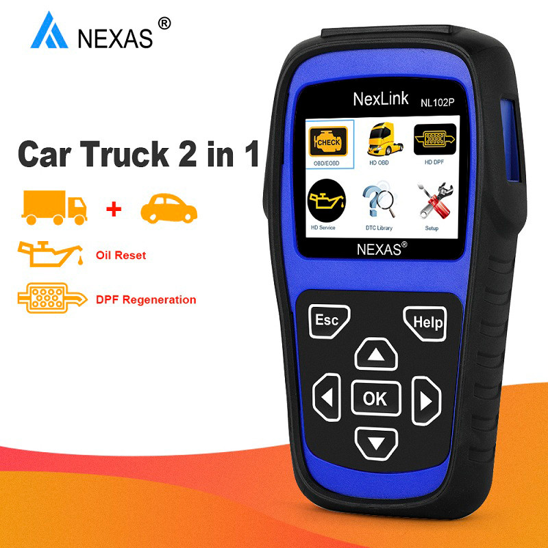 Nexas NL102P OBD2 Auto Scanner Car Diesel Truck DPF Regenerate Oil