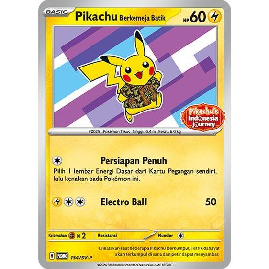 Kartu Pikachu Batik Ungu Kartu Pikachu Batik Ungu