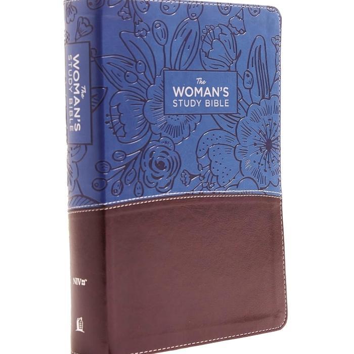 NIV Woman's Study Bible Imitation Leather Blue Brown Comfort Full Colo