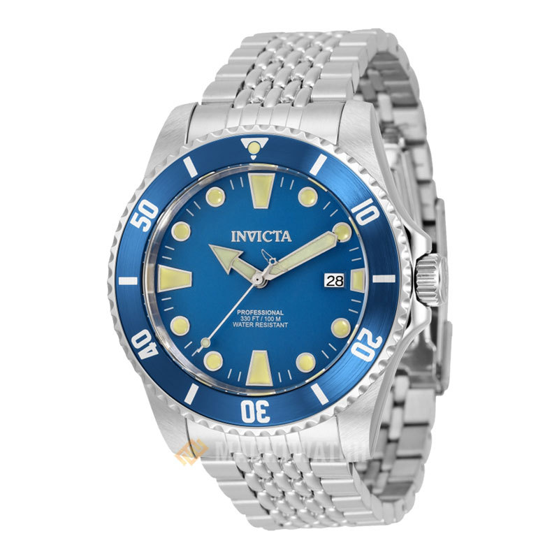 Jam Tangan Pria INVICTA Pro Diver 33503 Automatic Blue Dial Stainless Steel Strap