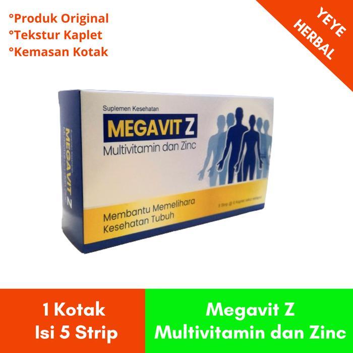 Megavit Z Multivitamin Dan Zinc (Per Kotak -Isi 5 Strip)