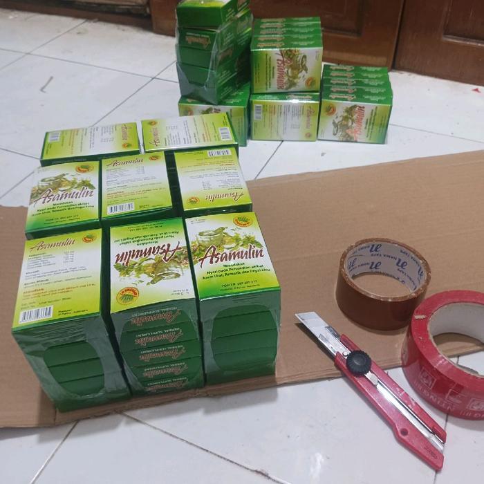 Premium Asamulin Kapsul Original 30 Kapsul Jamu Tradisional Alami Untuk Pegal Linu Asam Urat