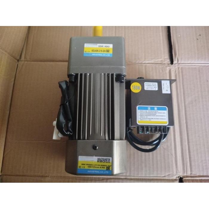 Ac Motor Gearbox 220V 180W Variable Speed Control 1 Phase