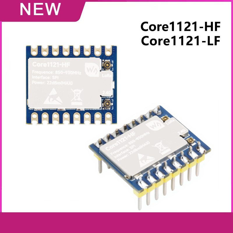 Waveshare Core1121 Module Core1121-HF/Core1121-LF LoRa Dual-Frequency Module LoRa Transceiver LR1121