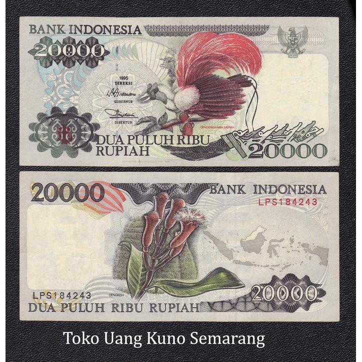 Diskon Uang Kuno 20000 Rupiah 1995 Cendrawasih Original