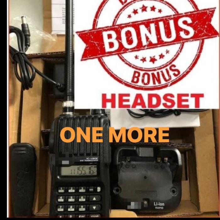 WALKIE TALKIE RADIO HT Ic V 80 ICV80 IC - V80 VHF BONUS HEADSET handy talky V80E V80 ic v 80 new