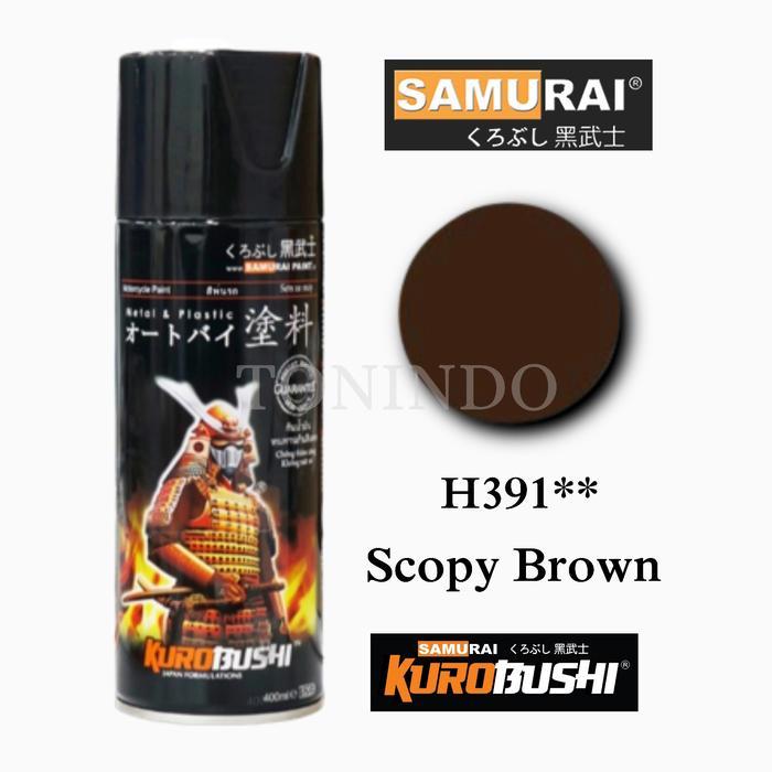 Cat Samurai Scopy Brown H391** Cat Semprot Spray Samurai Paint Honda