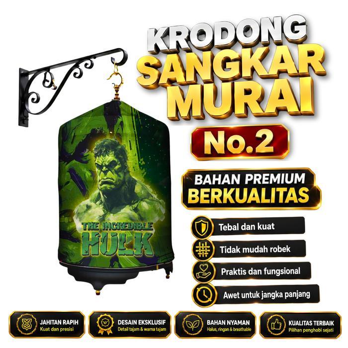 Kerodong Krodong Sangkar Burung Kotak Kosan Full Printing Motif Hulk Jersey Premium Tebal Keren