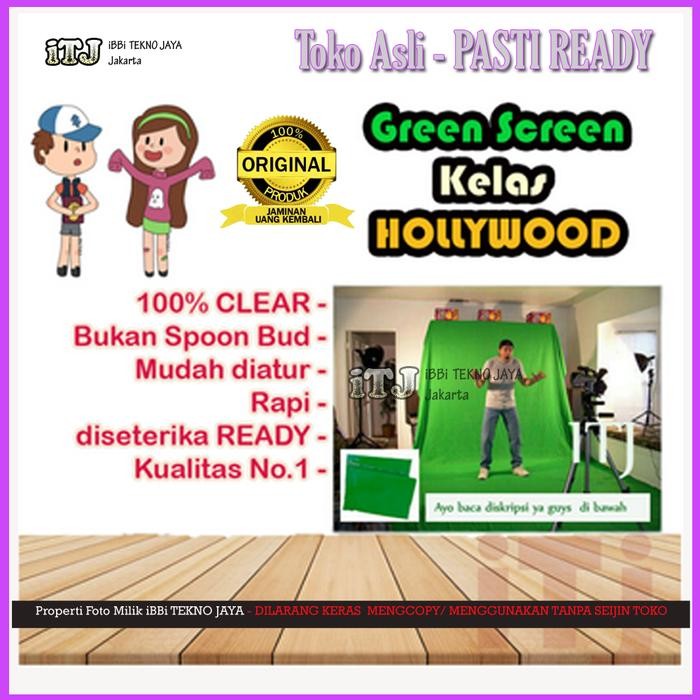 New Green screen kain background hijau Murah
