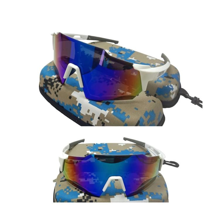 Kacamata Sepeda Frame Putih