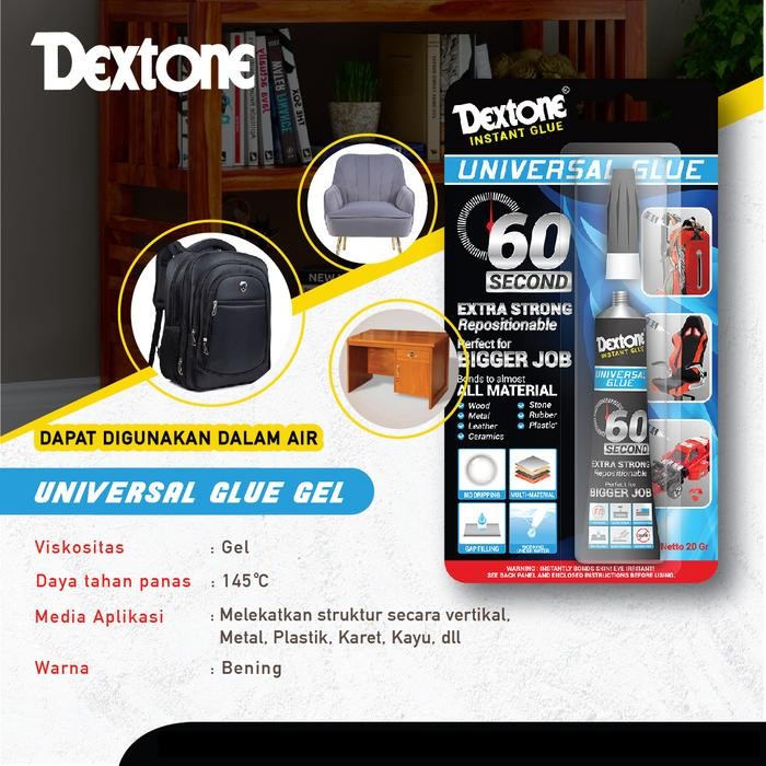 Dextone Lem Serbaguna Universal Glue Gel - 20g