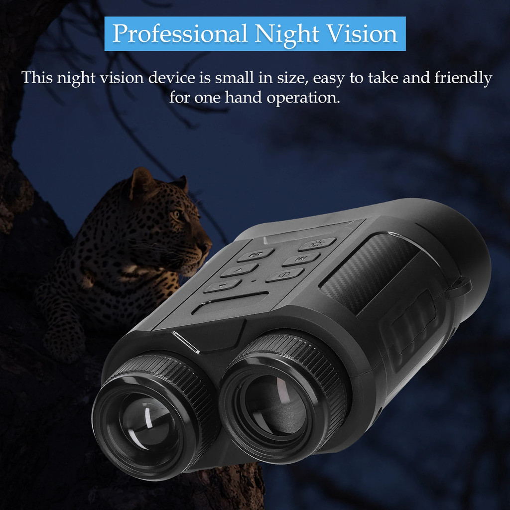 Night Vision Binoculars, FHD Infrared Hunting Night Vision 8X Digital Zoom, Night-Vision Scope