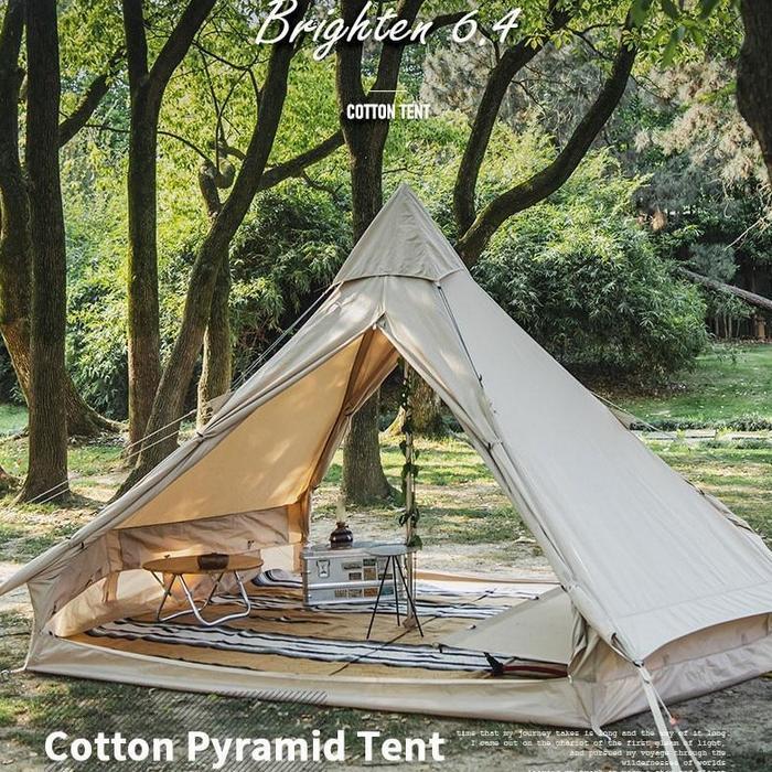 TENDA COTTON SERIES BRIGHTEN 6.4 NATUREHIKE NH20ZP004 SAFARI GLAMPING CAMPING