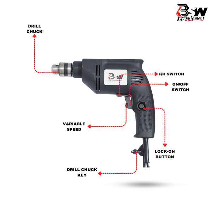 kencana PAKET bor bsw 10mm set koper dan gerinda 4inch bsw mesin bor listrik bor gerinda paket bor