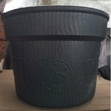 Pot bunga / pot KARET 37 hitam [POT KARET LEBIH KUAT DRI POT PLASTIK]