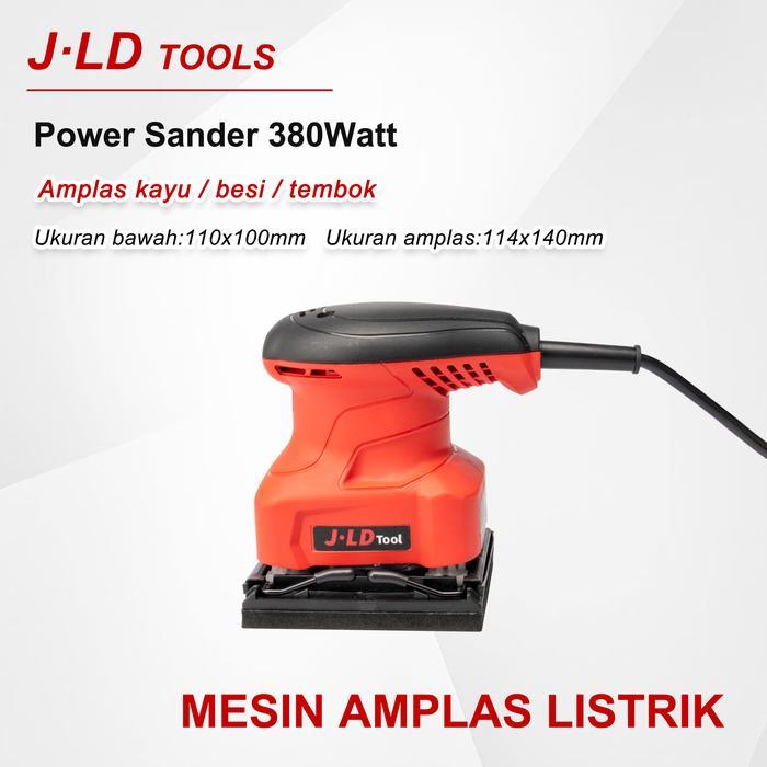J.LD Mesin Amplas Kayu Listrik 4510 Finishing Sander Palm Sander Untuk Amplas Kayu, Besi dan Tembok