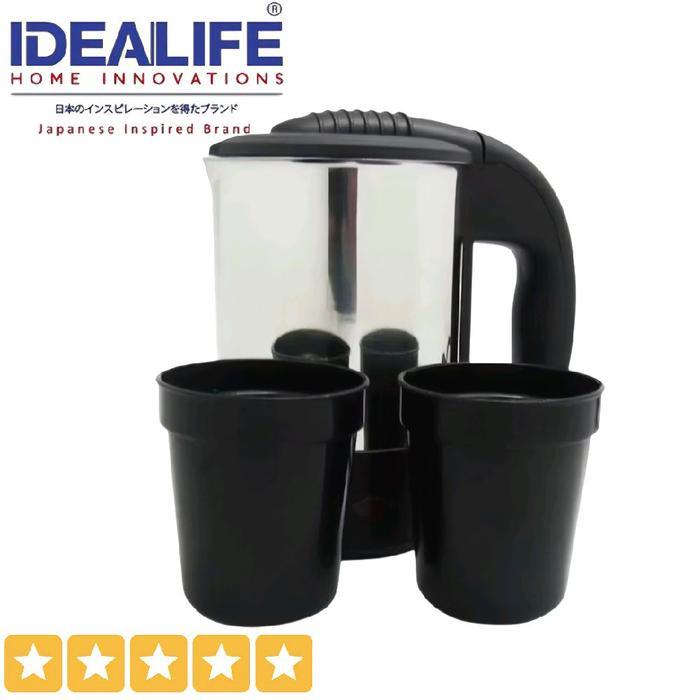 Teko Listrik Low Watt Automatis Off 500ml IDEALIFE IL110 mini Stainless Kode 496