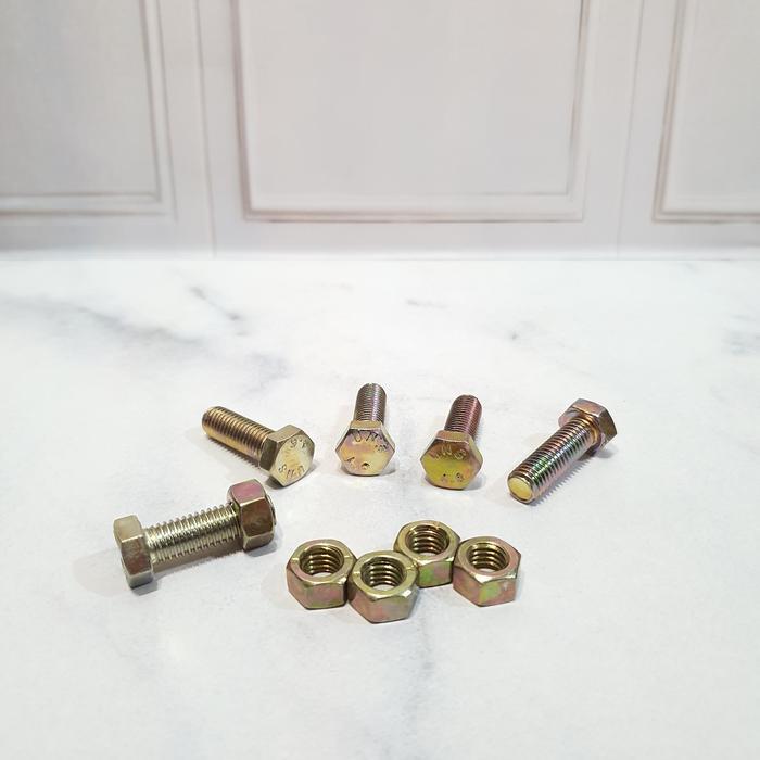 Baut M8x40 / Mur Baut 8 x 40 / Baut Kuning 8x40