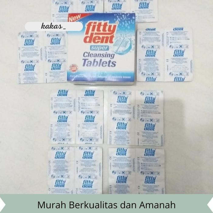 Pembersih Gigi Palsu Fittydent Super Cleansing Tablet Freshen Clean - #Gratisongkir