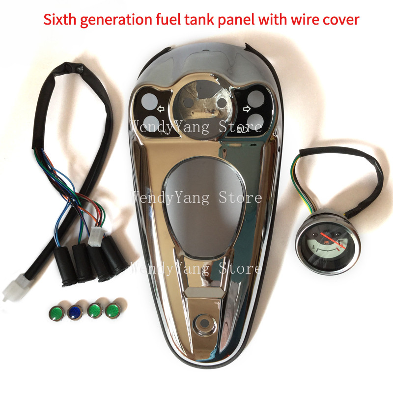 FOR LIFAN QJ150 QJ125 FUEL TANK GAUGE ASSEMBLY, FUEL TANK DECORATION COVER, GEAR GAUGE,