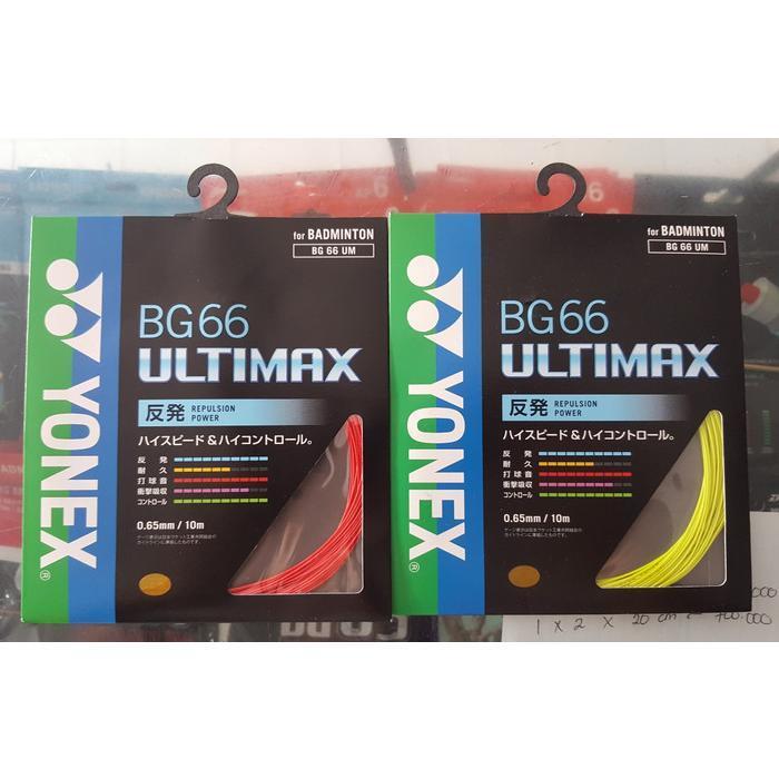 Senar Raket Badminton Yonex Bg66 Bg 66 Ultimax Ori Original Japan Original