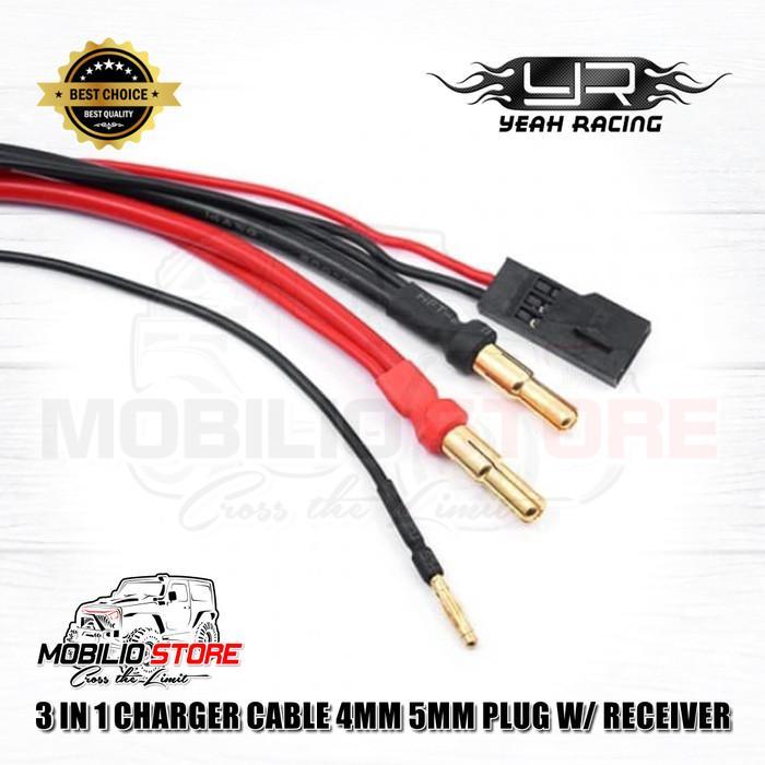 Yeah Racing 3 In 1 Charger Cable For Rc Car Battery Charger
