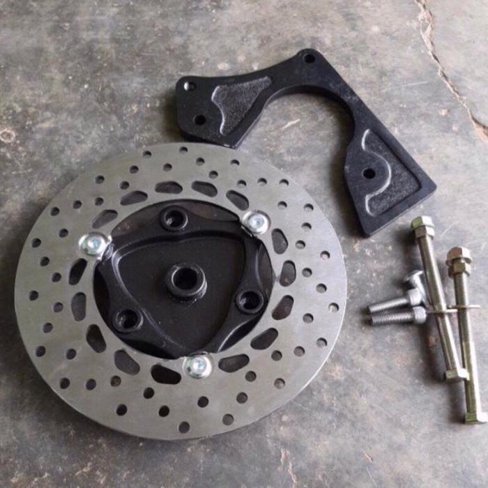 Terbaru Adaptor Cakram Belakang Yamaha Aerox Old Dan Lexi Pakai Kaliper