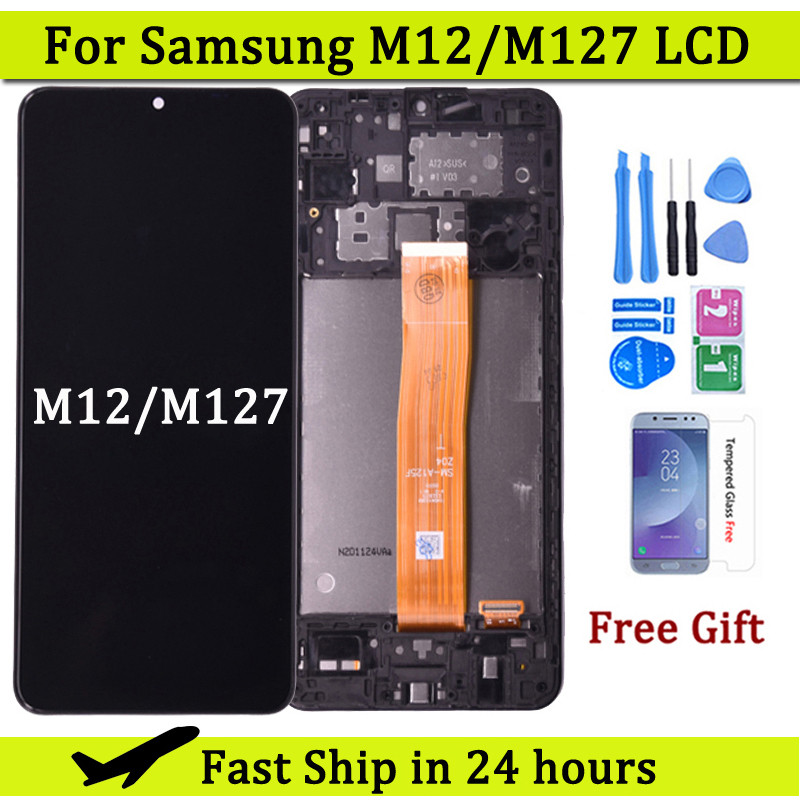 6.5" LCD For Samsung M12 LCD M127 M127F M127M LCD Touch Screen Digitizer For Samsung M127 LCD Displa